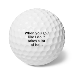 Humorous Golf Balls Set, Perfect Gift for Golf Lovers, Creative Golf Gifts, Fun Sports Gifts, Unique Father&#39;s Day Present, Golf Accessories