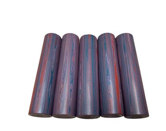 Ebonite Rod – 8 Swirl Colored Craft Material for Custom Pipe Stem and Ring Making, DIY & Craft (Limited Color #02-18mm/5Pcs)