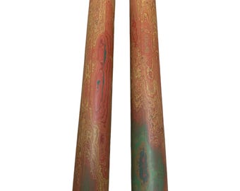 Ebonite Rod – 8 Swirl Colored Craft Material for Custom Pipe Stem and Ring Making, DIY & Craft (Limited Color #03-22mm/2Pcs)