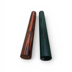 Ebonite Rod – 8 Swirl Colored Craft Material for Custom Pipe Stem and Ring Making, DIY & Craft (Limited Color #07-18mm/2Pcs)