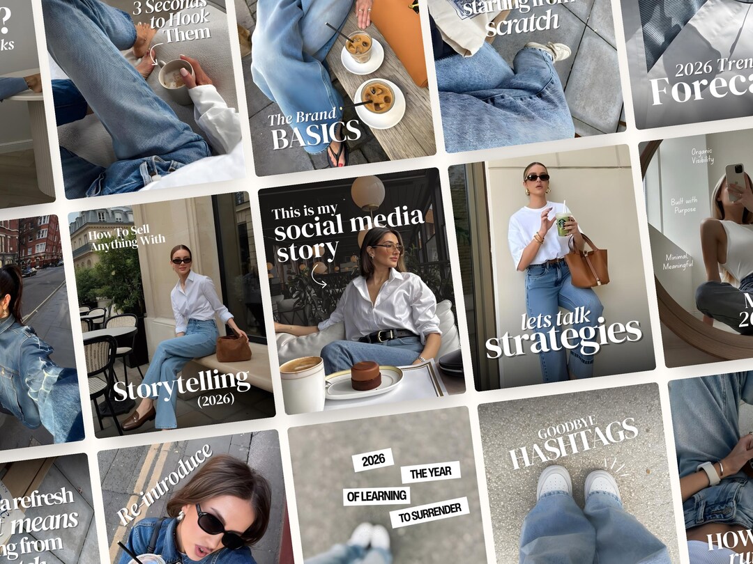 Aesthetic Canva Instagram Templates, Trendy Modern Pinterest Inspired ...