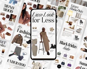 40 LTK Story Templates, Fashion ltk Marketing, Gift guide, Aesthetic Instagram ltk Influencer, Amazon ltk product collages, blogger ltk post