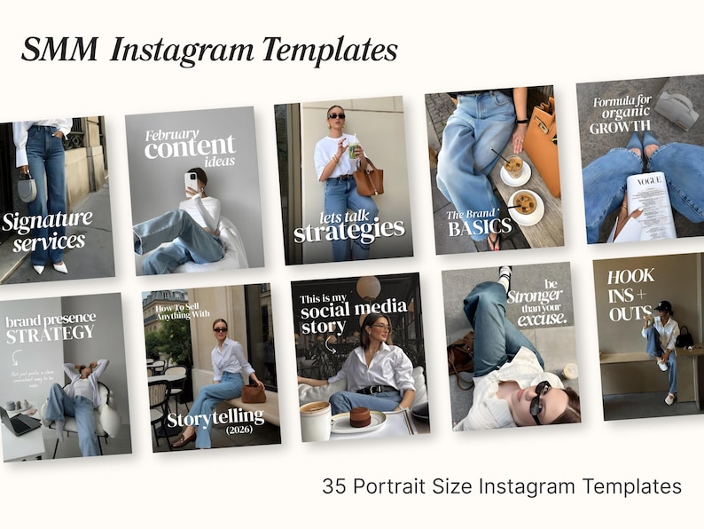 Aesthetic Canva Instagram Templates, Trendy Modern Pinterest Inspired ...