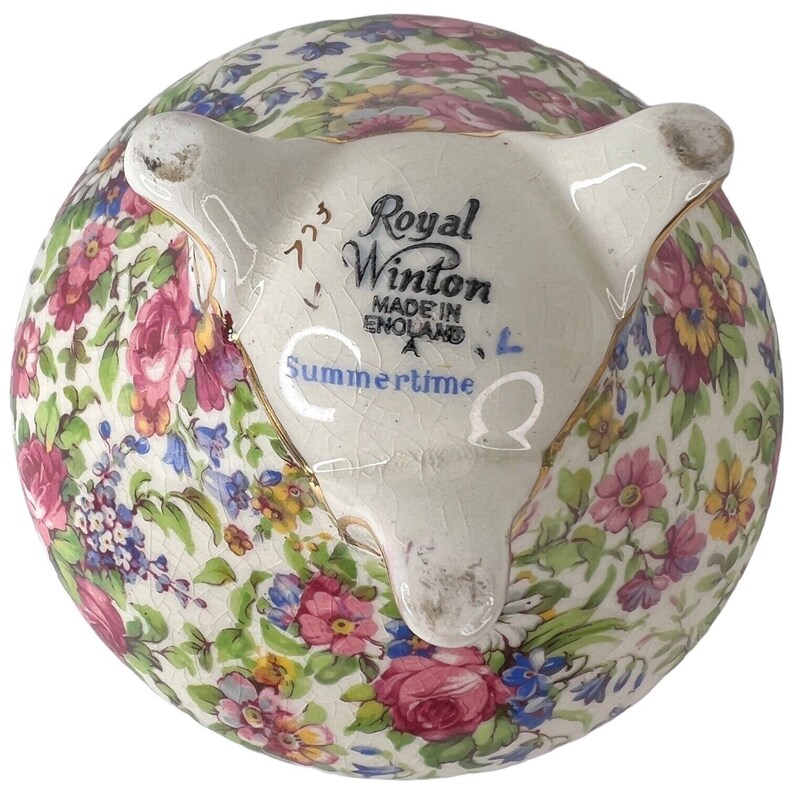 Royal Winton Summertime Chintz Open Sugar Bowl Ventnor Shape 3 Etsy