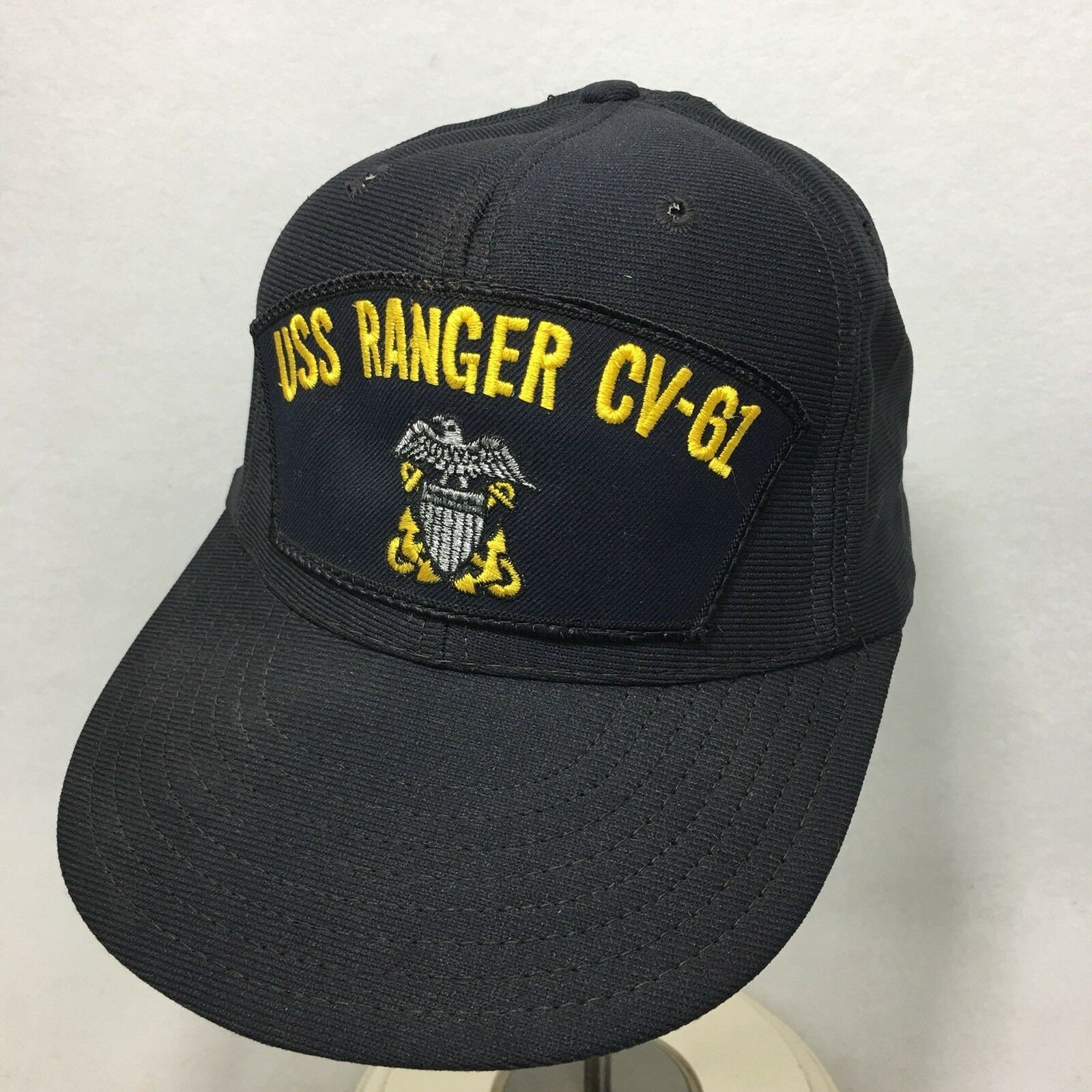 USS Ranger CV 61 Snapback Hat Navy 