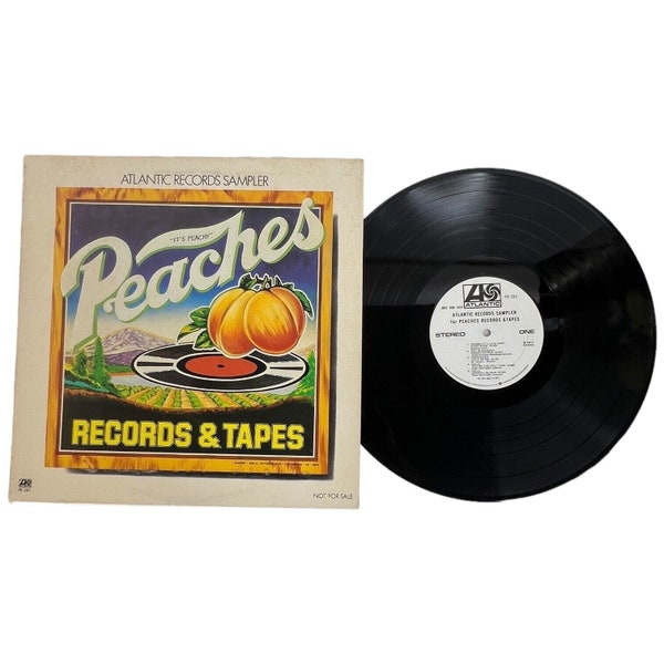 1977 Atlantic Records Sampler For Peaches Records & Tapes Vinyl LP Album Promo