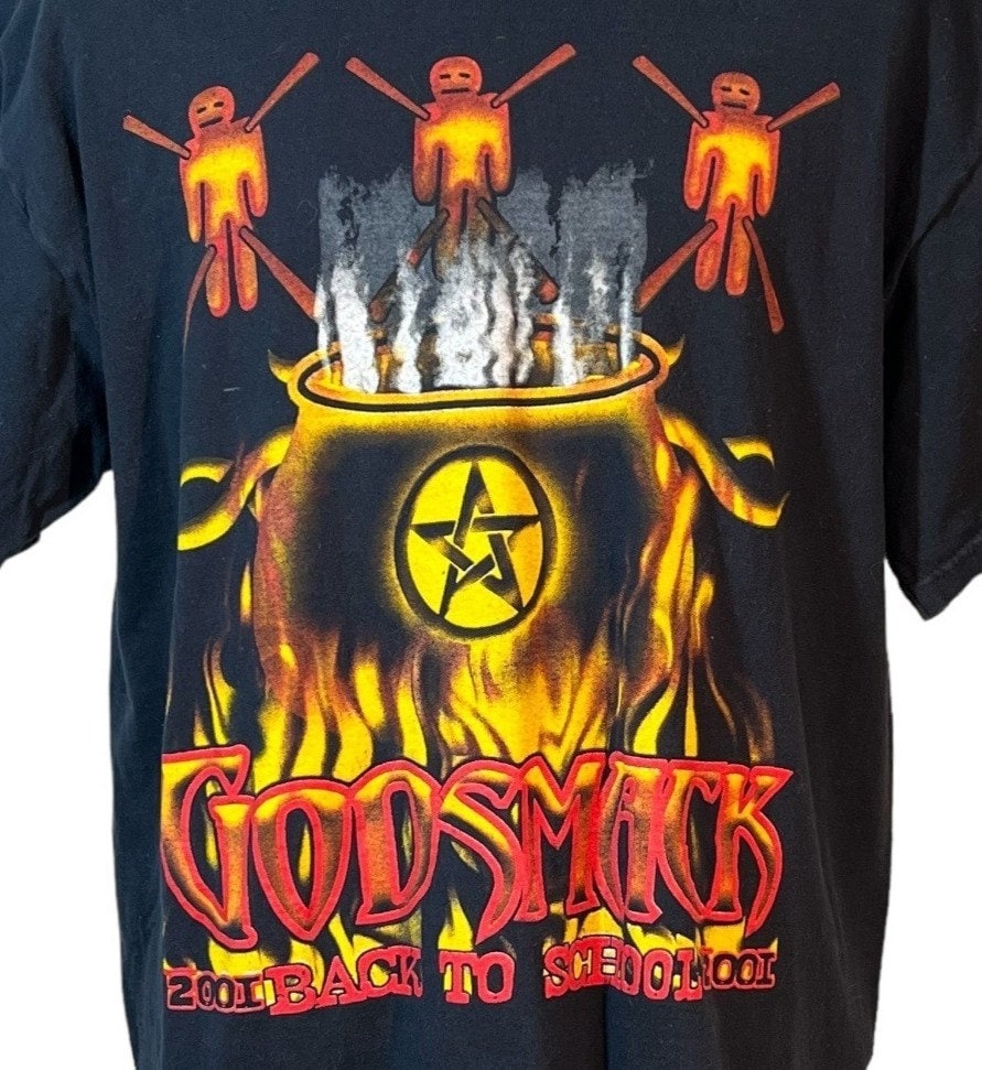 2001 Godsmack Back to School Tour T-shirt Deftones Size XL Cut Tag
