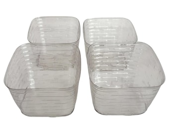 4 Longaberger Plastic Basket Protector Small Desktop Fathers Day Diskette #42773