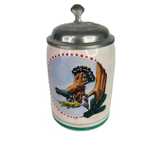 Vintage Gmundner Keramik Ceramic Beer Stein Coffee Mug Pottery Made In Austria
