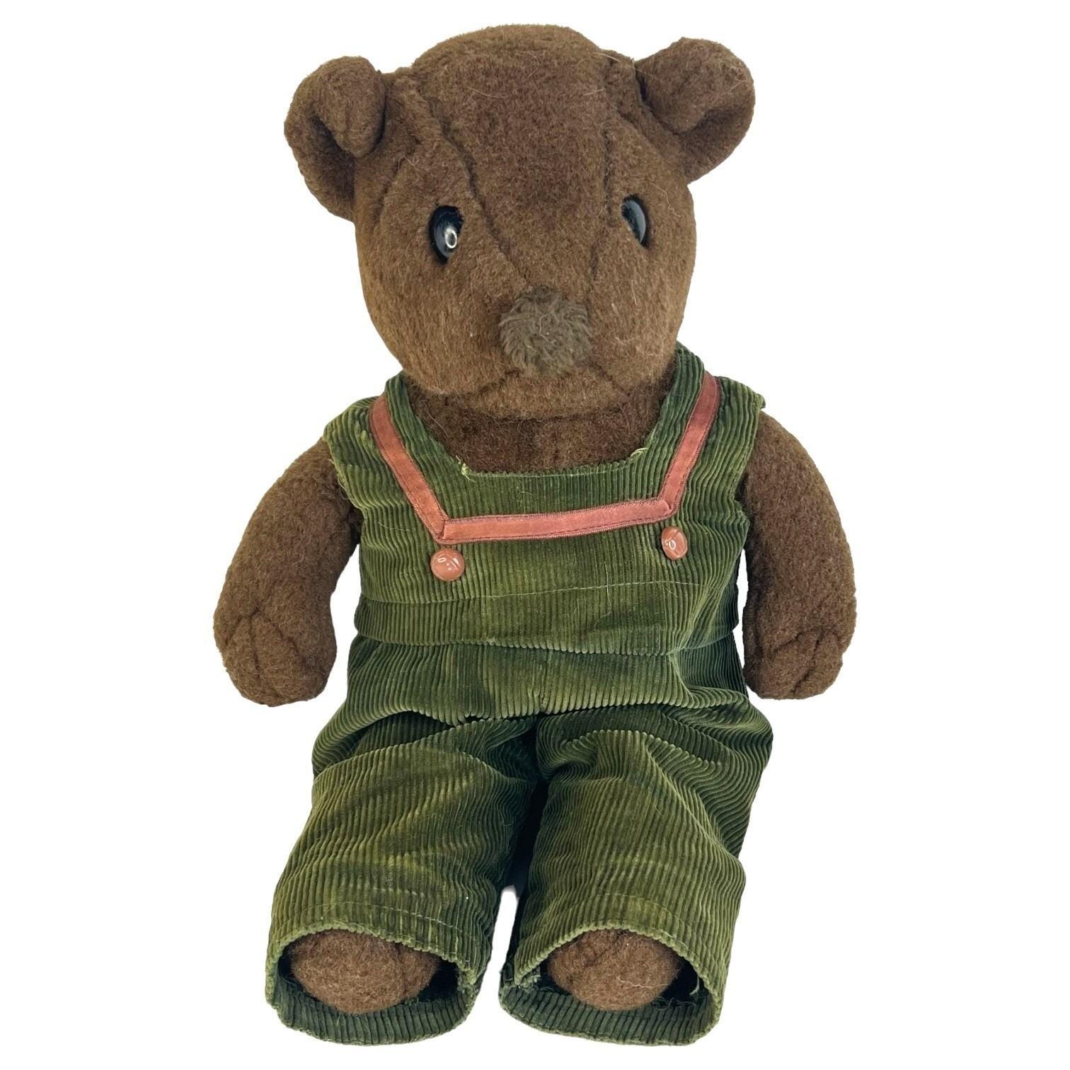 Vintage Stuffed Bears in Overalls - Etsy