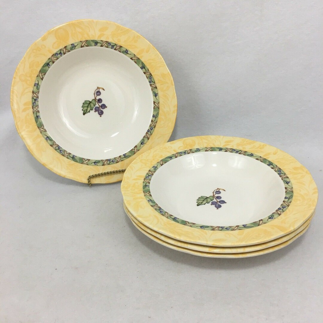 4 Johnson Brothers Arcadia Fruit Large Rim Soup Bowl 9 Etsy