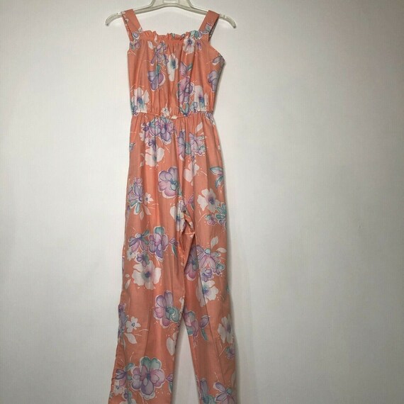 VTG 80s Clovis Ruffin Jumpsuit One Piece Playsuit