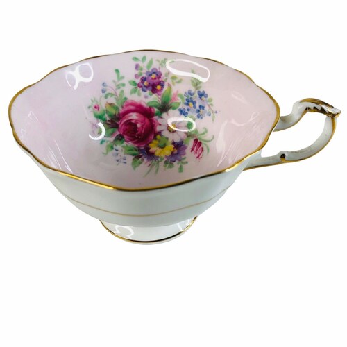 Paragon Teacup & Saucer Bone China Pink Cabbage shops Rose By Appointment Of Queen VTG