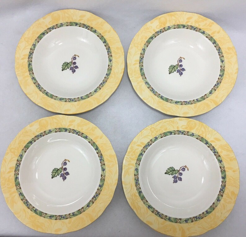 4 Johnson Brothers Arcadia Fruit Large Rim Soup Bowl 9 Etsy