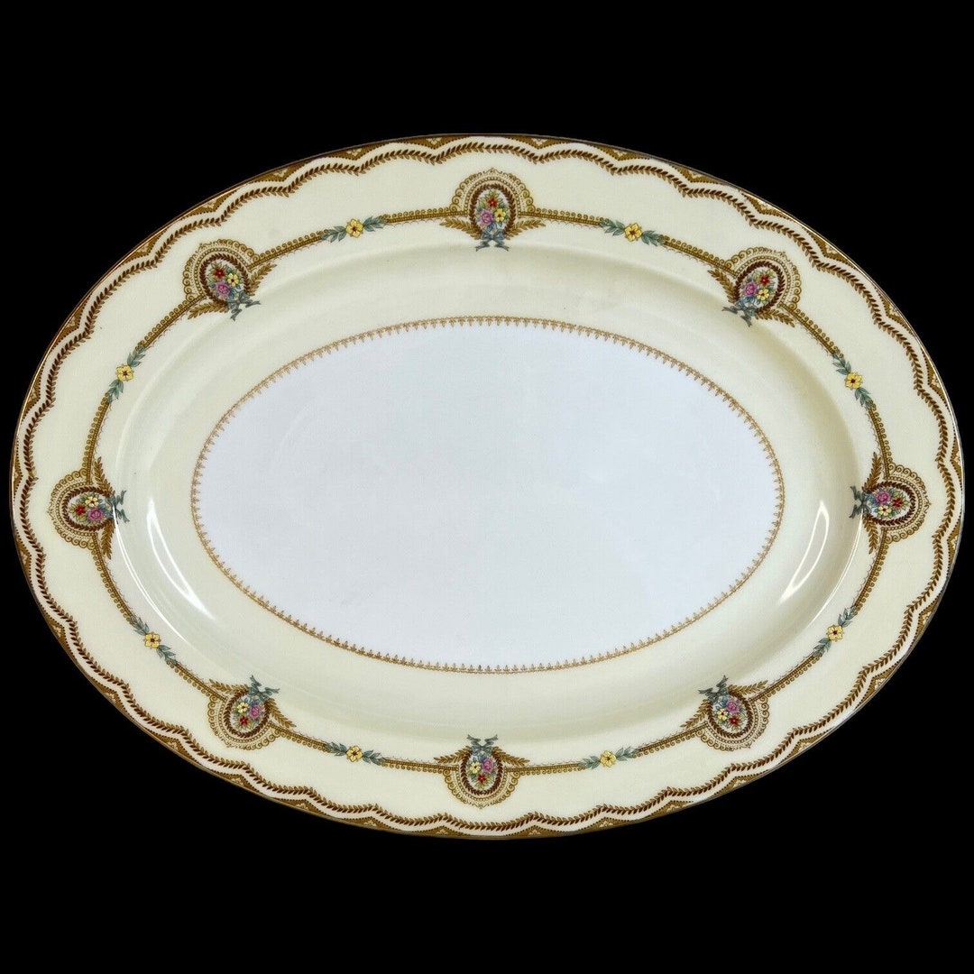 Vintage Noritake China Serena Platter Large Serving 16 Inch Floral 3840 vintage-noritake-china-serena-platter-large-serving-16-inch-floral-3840