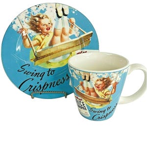 Vintage Kellogg's RiceKrispies プレートマグセット Rice Krispies Plate - Etsy