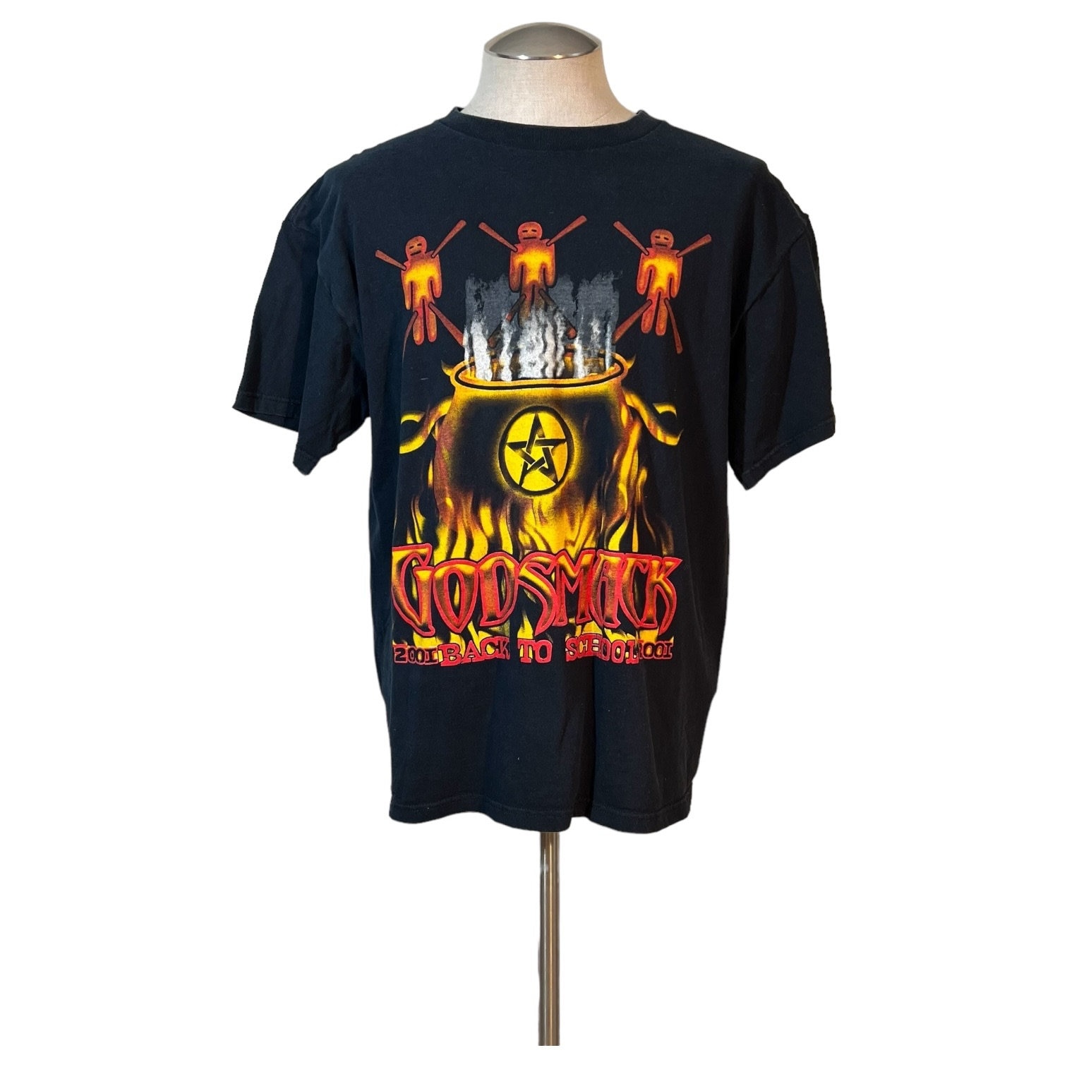 2001 Godsmack Back to School Tour T-shirt Deftones Size XL Cut Tag