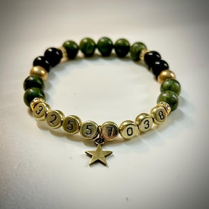 1940s Bucky Barnes Inspired Bracelet • Green Jade • Winter Soldier • James Buchanan Barnes