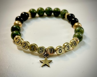 1940s Bucky Barnes Inspired Gemstone Bracelet