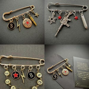 Winter Soldier Inspired Safety Pins