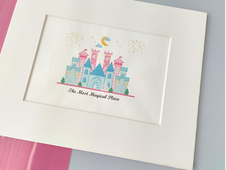 Princess Castle Wall Art Print, Colorful Prints for Girls Room Decor ...