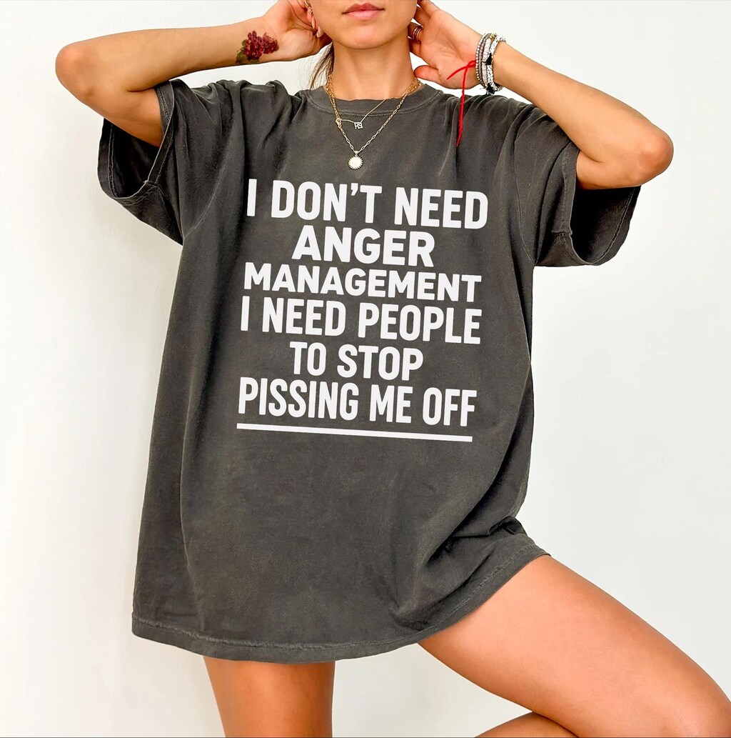 Tazza Sarcastica Faithful Prints - I Don't Need Anger Management - 325 Ml, Ceramica, Regalo Umoristico