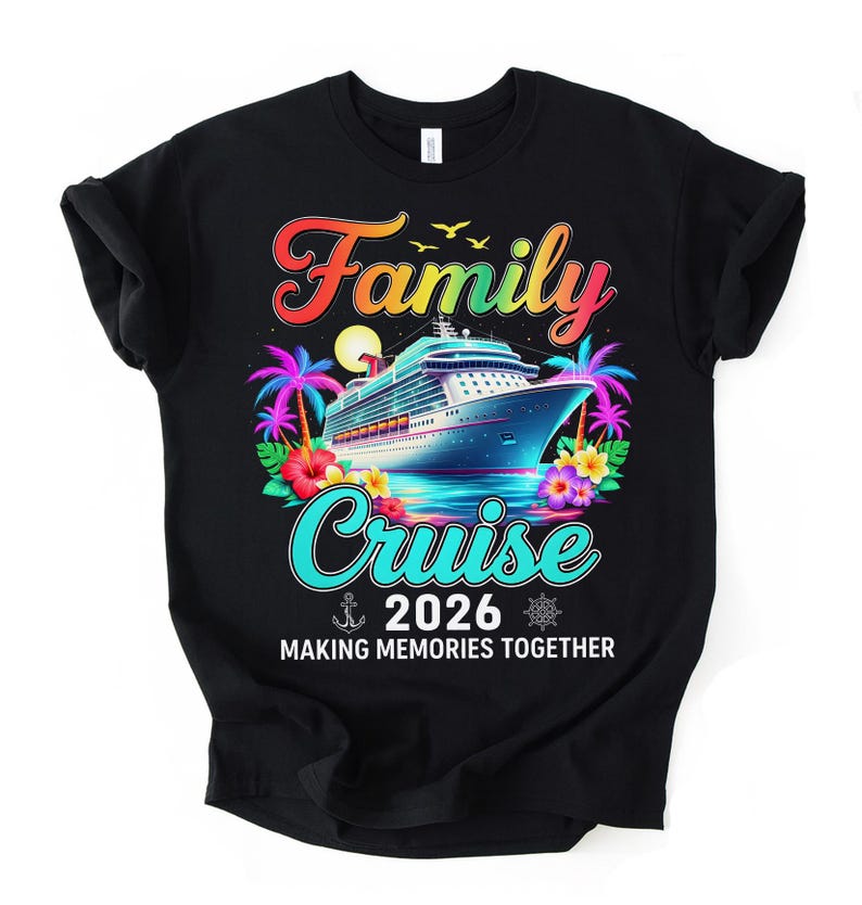 Family Cruise 2026 PNG, Tropical Cruise Shirt Design, Vacation ...
