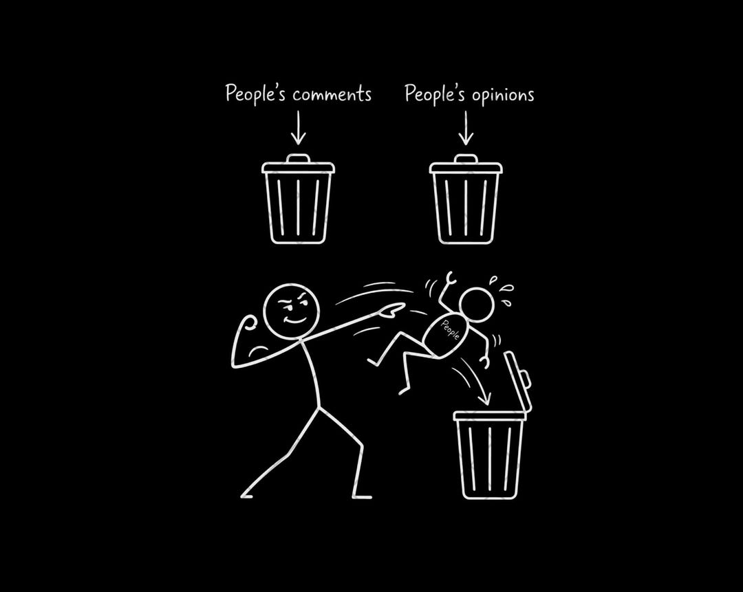 Throw Like Comment People's Comments Opinions Trash PNG, Ignore Haters Digital Download ...