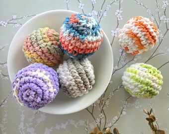 100% Cotton Catnip Ball, Handmade Kitty Toys, Organic Cotton Pet Toy