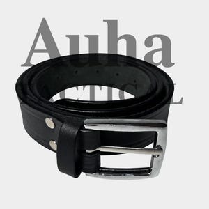 Men’s Genuine Leather Belt – Classic Casual & Formal Dress Belt for Jeans and Pants