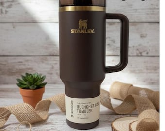 Stanley Chocolate Gold Quencher 40oz Tumbler with Handle, H2.0 Travel Mug NEW SEALED BOX.