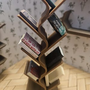 Fancy dollhouse bookshelf 1:12 scale
