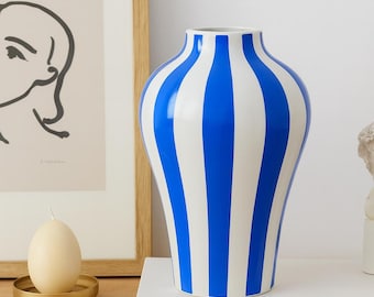 Nowoczesny ceramiczny wazon graficzny – paski, romby lub kropki · Wystrój wnętrz z najwyższej półki