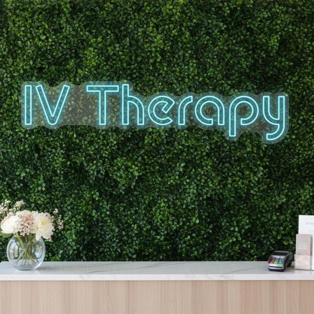 IV Therapy LED Neon Sign | Med Spa IV Bar Decor | Aesthetic Clinic ...