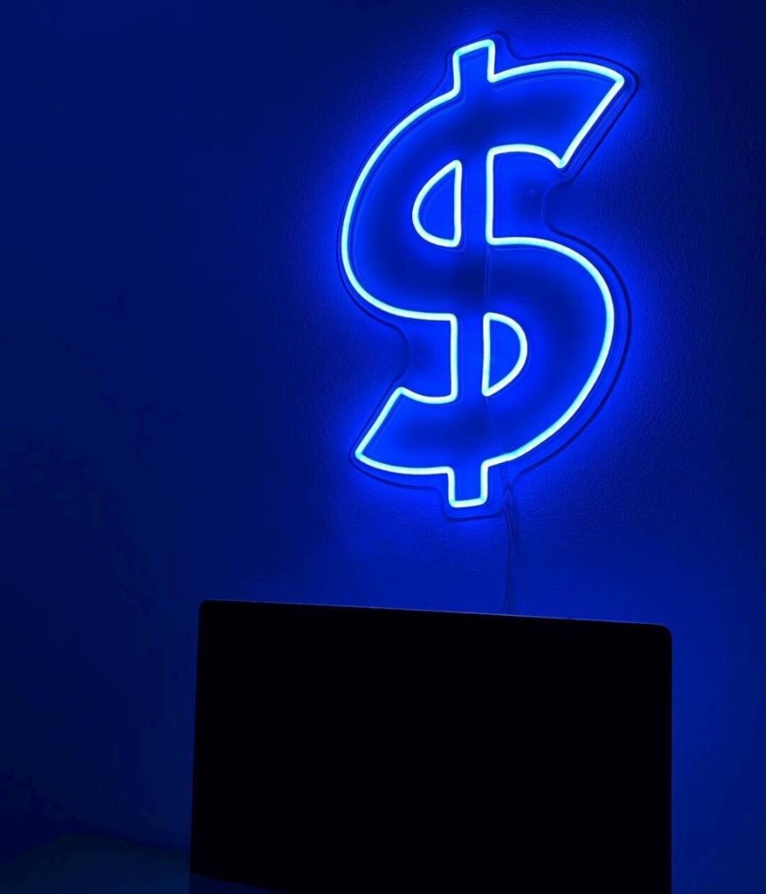 Dollar Sign LED Neon Sign | Money Neon Sign | Neon Sign for Office ...