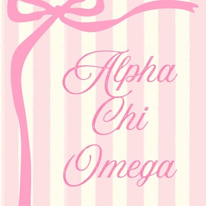 Alpha Chi Omega dorm sign