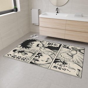 Anime Rug – Anime Area Rug, Otaku Room Decor, Kawaii Floor Mat, Gift for Anime Fans