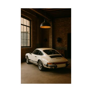 Vintage Porsche 911 Matte Poster, Classic Car Wall Art, Retro Vehicle Print, Garage Decor, Man Cave Decoration, Automotive Gift