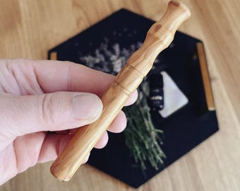 Legno d'ulivo: inalatore per aromaterapia in legno – diffusore di oli essenziali fatto a mano, inalatore tascabile, regalo ecologico per gli amanti dell'aromaterapia