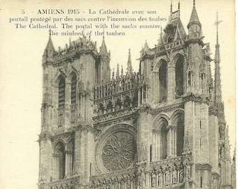 Carte postale antique France Cathédrale d'Amiens