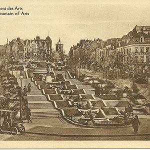 Carte postale ancienne montagne des arts de Bruxelles Belgique
