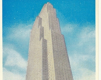 Vintage 1930s New York Postcard RCA Building Rockefeller Center