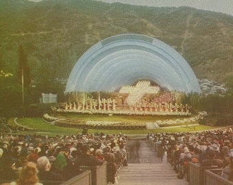 Vintage Californië Pasen bij het Hollywood Bowl-briefkaart