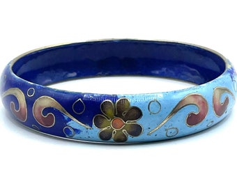 Vintage Cloisonné Armreif aus Emaille