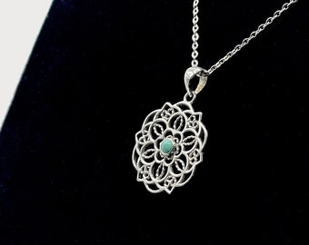 Vintage Sterling Pendant Necklace