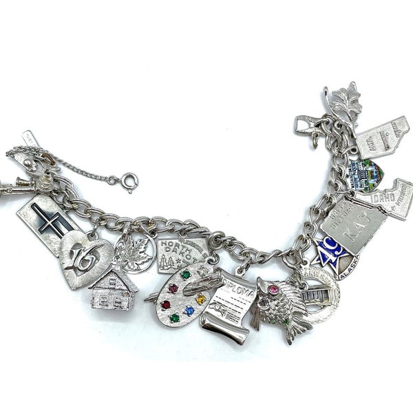 Vintage Monet Charm Bracelet