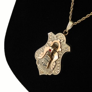 Antique Victorian Gold Filled Locket Pendant Necklace