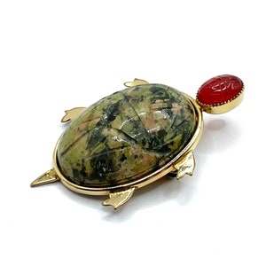 Vintage Gold Filled Turtle Brooch