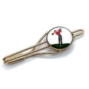 Vintage 1940s Golfer Tie Clip