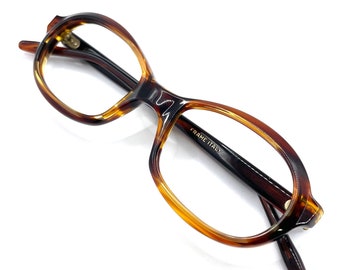 Vintage 1960s Mod Amber Eyeglass Frames Never Used